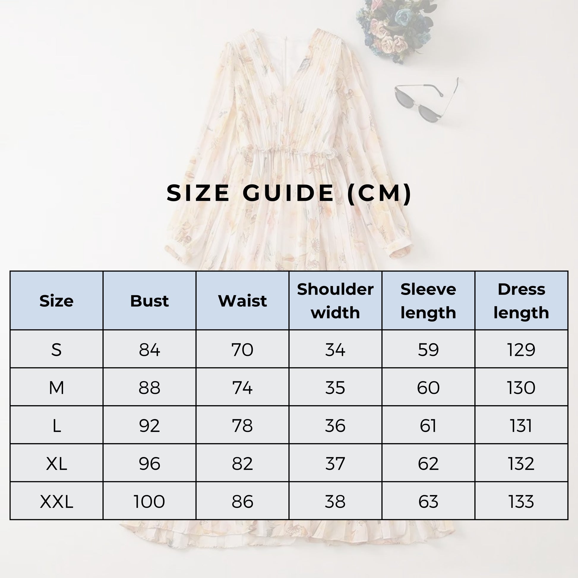 Women's Elegant Long Sleeved Pleated V-neck Dress - ChoreGirl
