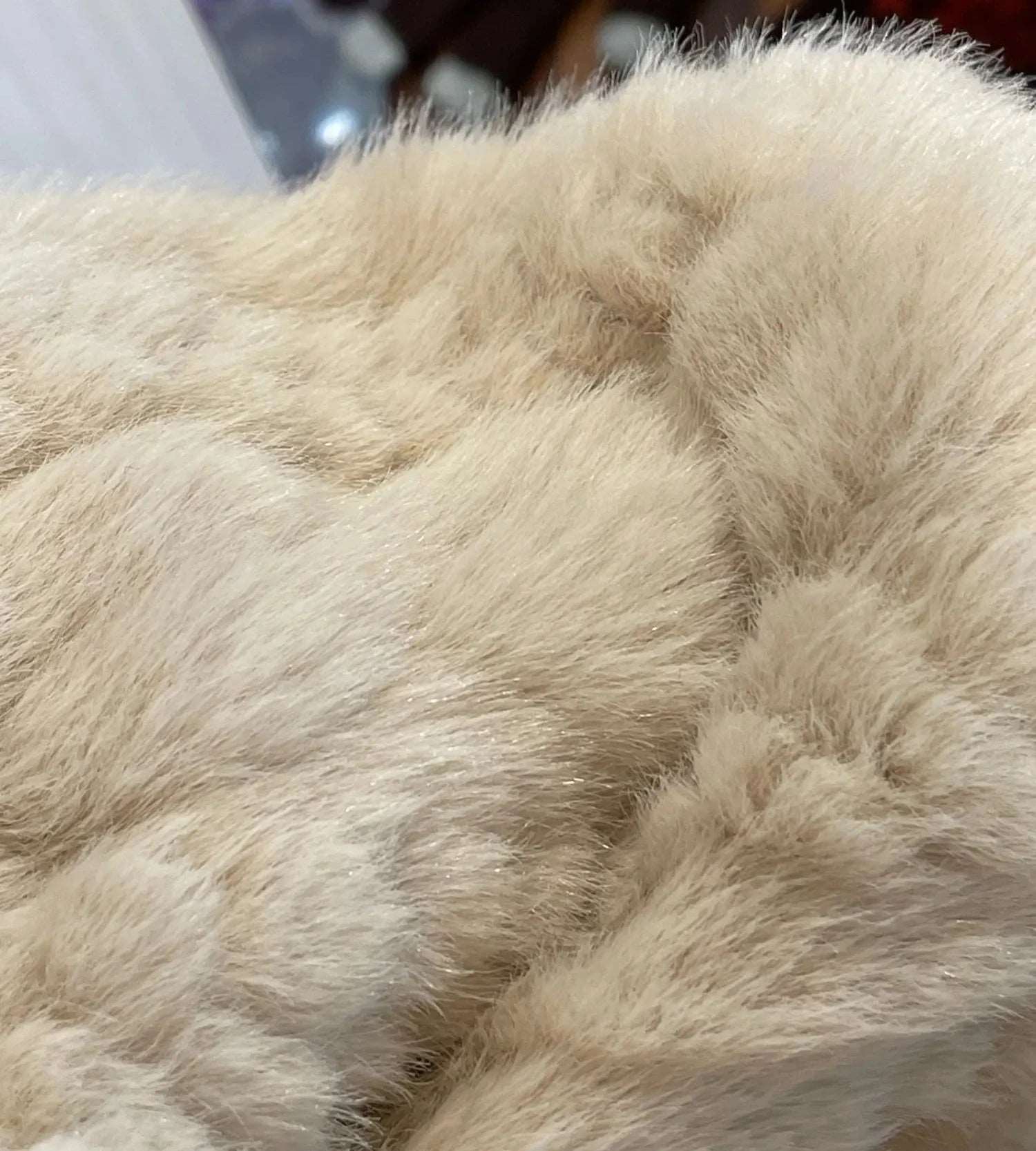 Women's Elegant Twist Knit Faux Fur Coat - ChoreGirl