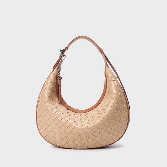Women's Genuine Leather Woven Bag - ChoreGirl