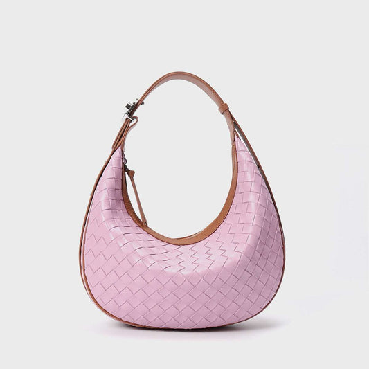 Women's Genuine Leather Woven Bag - ChoreGirl