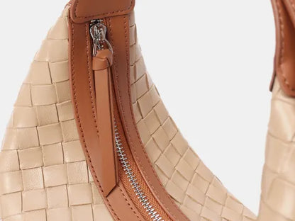 Women's Genuine Leather Woven Bag - ChoreGirl