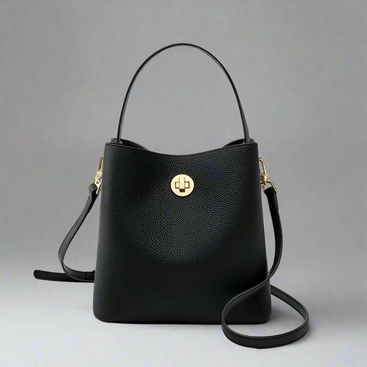 Women's Leather Bucket Style Shoulder Bag - ChoreGirl