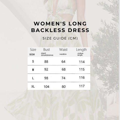 Women's Long Backless Dress - ChoreGirl