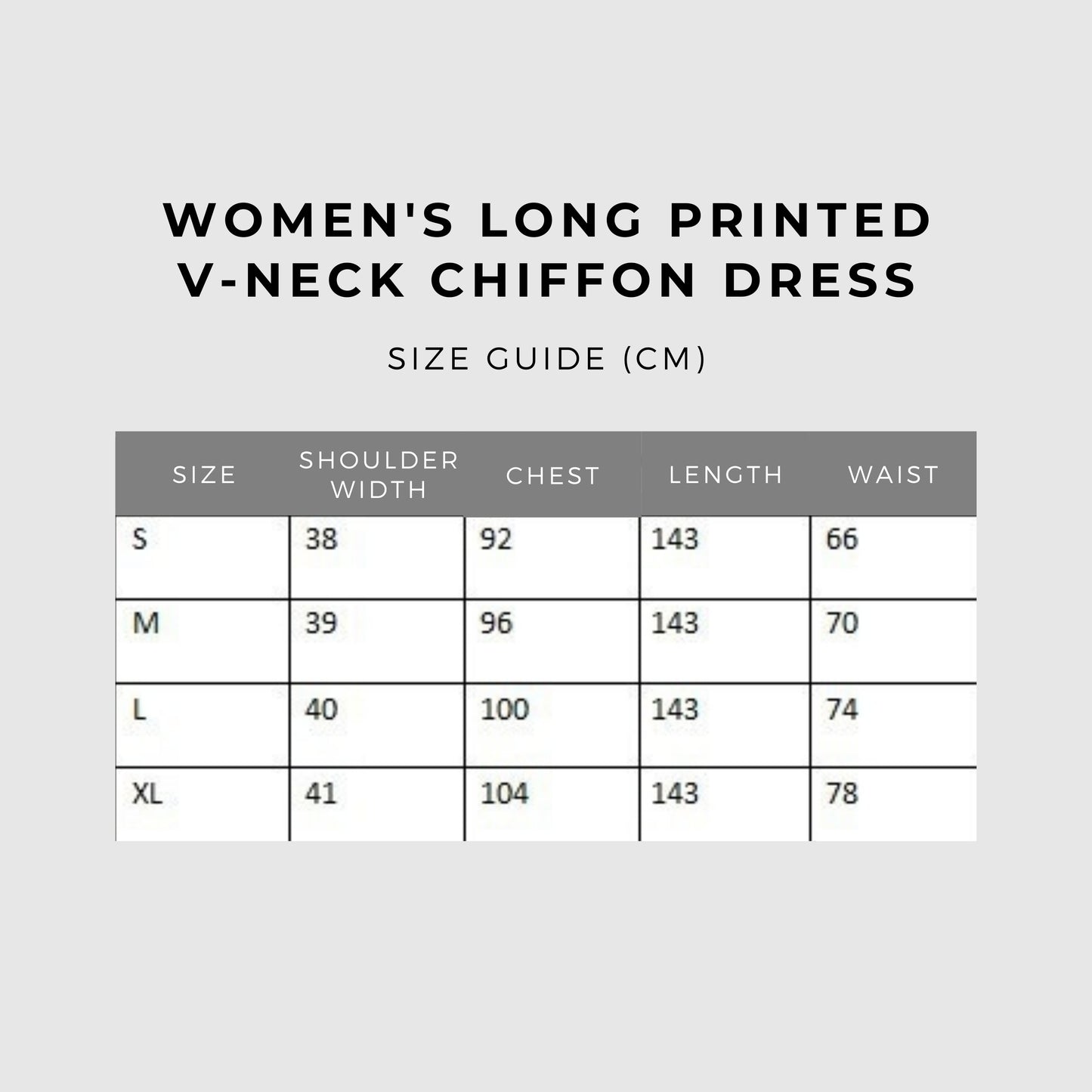 Women's Long Printed V-neck Chiffon Dress - ChoreGirl