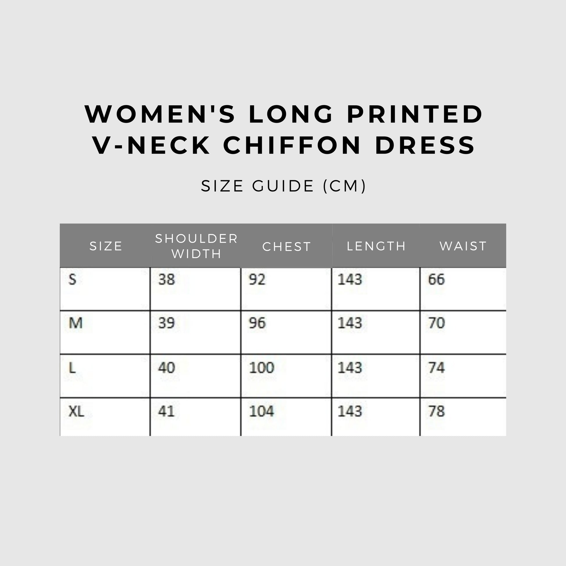 Women's Long Printed V-neck Chiffon Dress - ChoreGirl