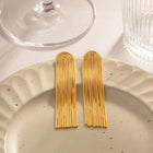 Women's Long String Titanium Steel Earrings