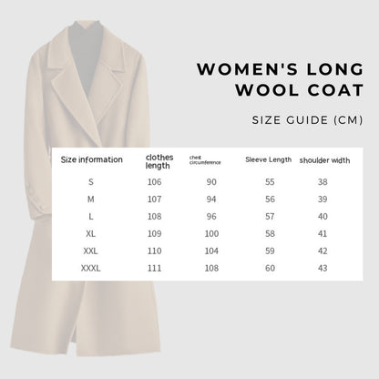 Women's Long Wool Coat - ChoreGirl