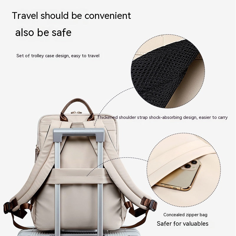 Women's Nylon Large Capacity Travel Bag Backpack - ChoreGirl