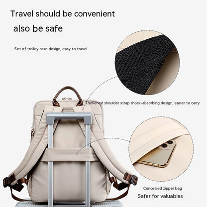 Women's Nylon Large Capacity Travel Bag Backpack - ChoreGirl