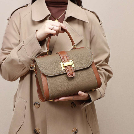 Women's One-shoulder Genuine Leather Handbag - ChoreGirl