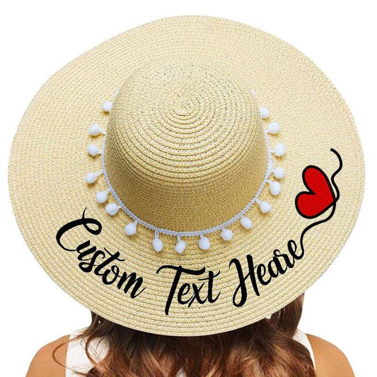 Custom Women's Embroidery Beach Hat | PERSONALIZED - ChoreGirl