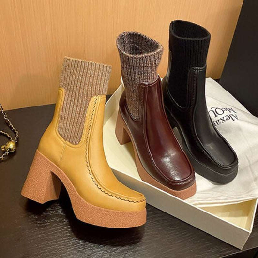 Women's Platform Ankle Boots - ChoreGirl