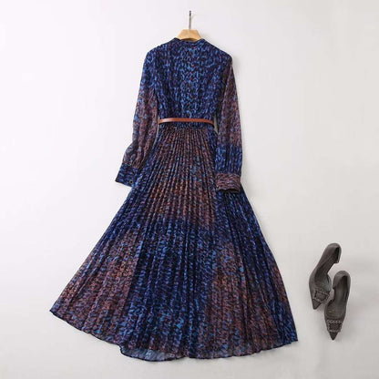 Women's Princess of Wales Inspired Blue-Purple Dress - ChoreGirl