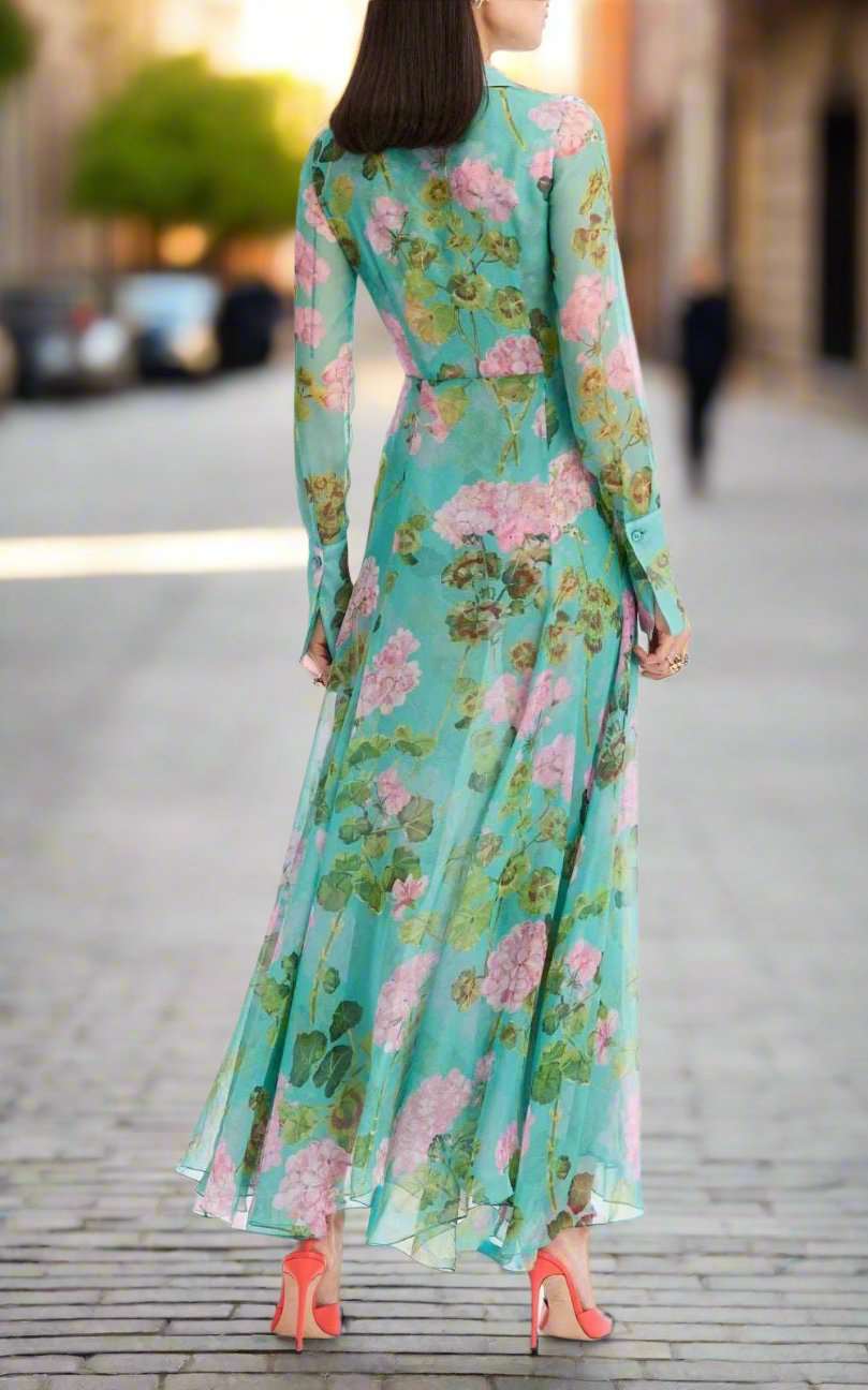 Women's Romantic Long Shirt Dress - ChoreGirl