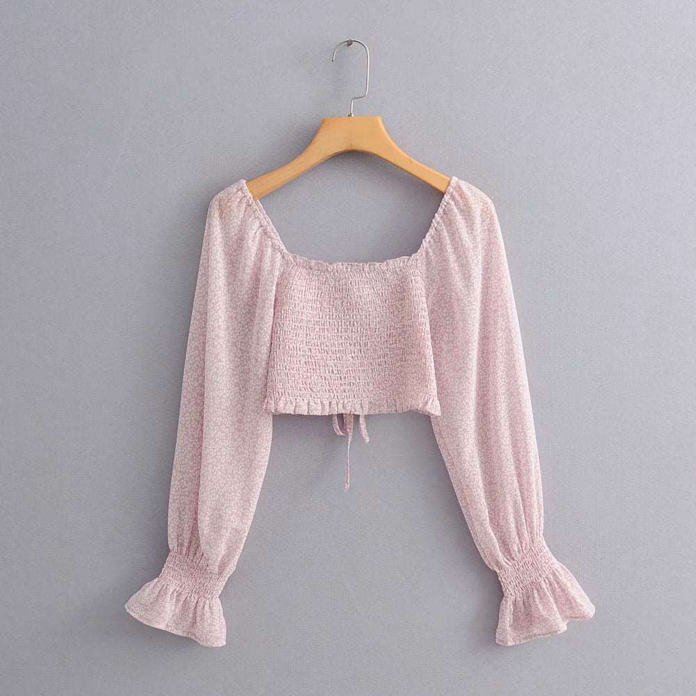 Women's Romantic Style Crop-Top - ChoreGirl