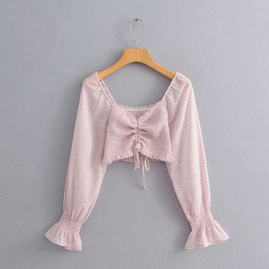 Women's Romantic Style Crop-Top - ChoreGirl