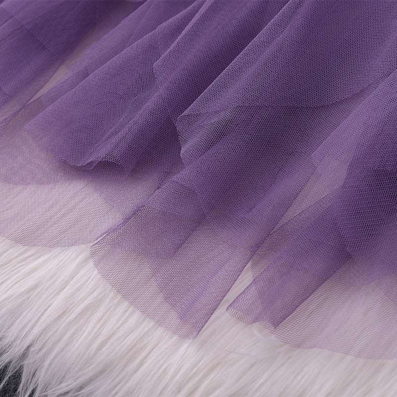 Women's Round Neck Short Sleeved Pleated Slim Fit Dress - ChoreGirl
