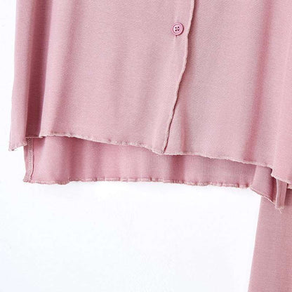Women's Short-sleeved Top and Pants Pajamas, Loungewear Set - ChoreGirl