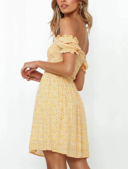 Women's Short Off-Shoulder Dress - ChoreGirl
