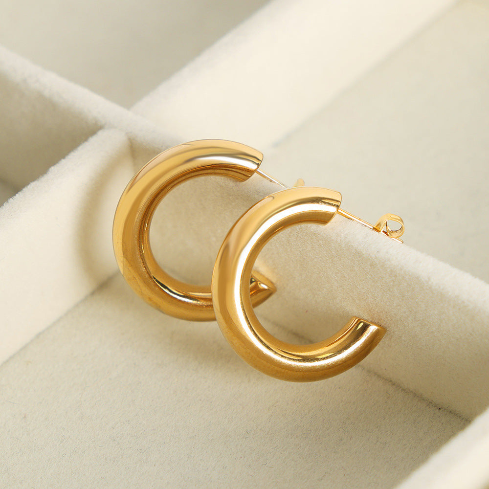 Women's Simple Fashion Hoop Earrings - ChoreGirl