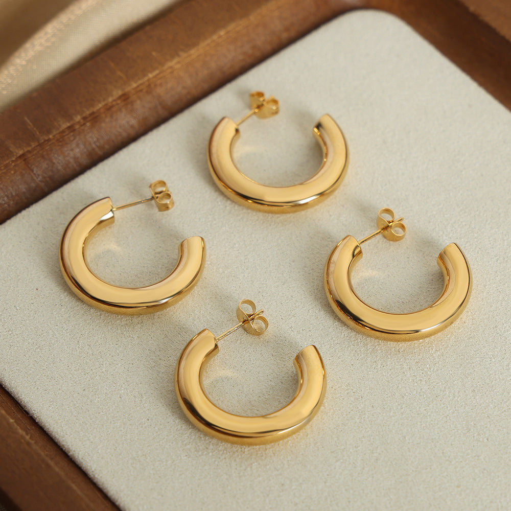 Women's Simple Fashion Hoop Earrings - ChoreGirl