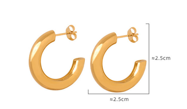 Women's Simple Fashion Hoop Earrings - ChoreGirl