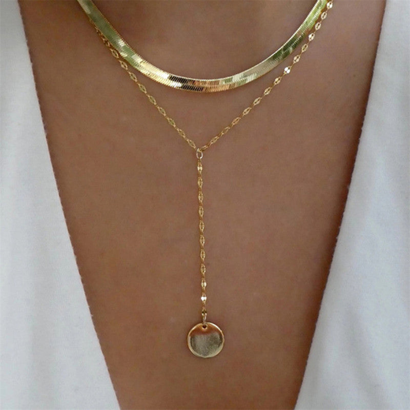 Women's Simple Metal Multi-layer Necklace - ChoreGirl