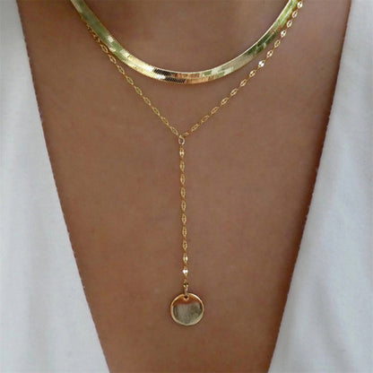 Women's Simple Metal Multi-layer Necklace - ChoreGirl