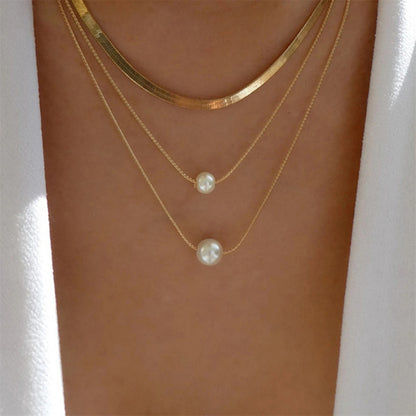 Women's Simple Metal Multi-layer Necklace - ChoreGirl