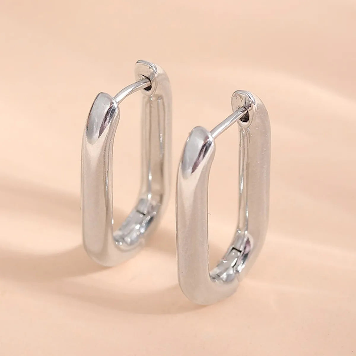 Women's Simple Rectangular Copper Earrings - ChoreGirl
