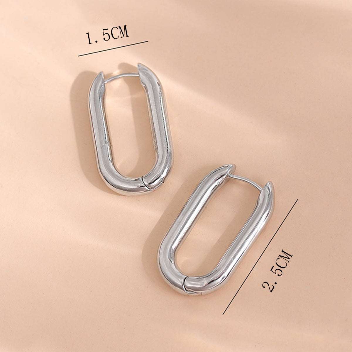 Women's Simple Rectangular Copper Earrings - ChoreGirl