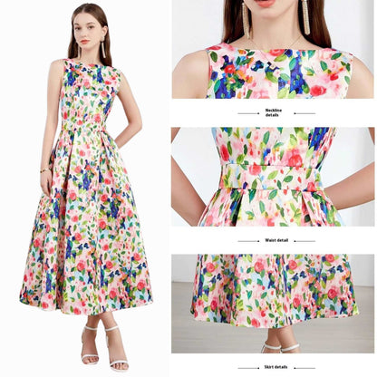Women's Sleeveless High Waist Dress - ChoreGirl