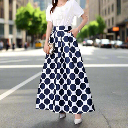 Women's Smooth Fabric Long A-line Skirt - ChoreGirl