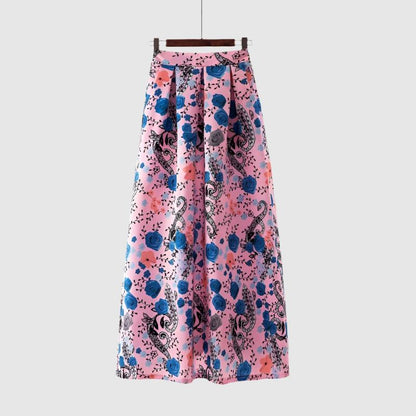 Women's Smooth Fabric Long A-line Skirt - ChoreGirl