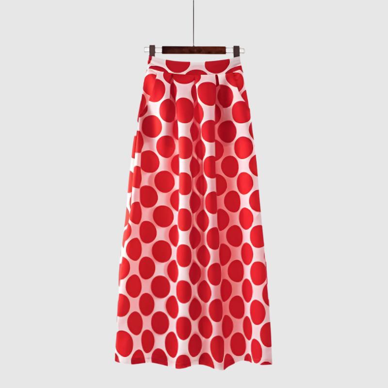 Women's Smooth Fabric Long A-line Skirt - ChoreGirl