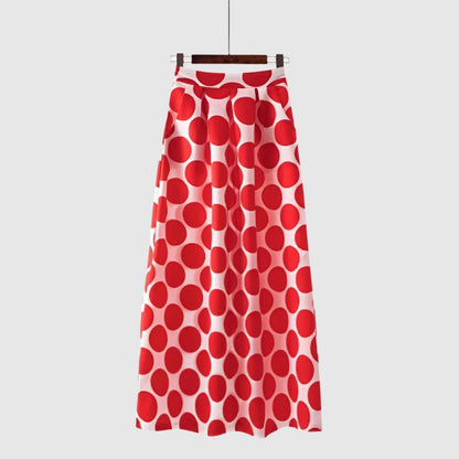 Women's Smooth Fabric Long A-line Skirt - ChoreGirl