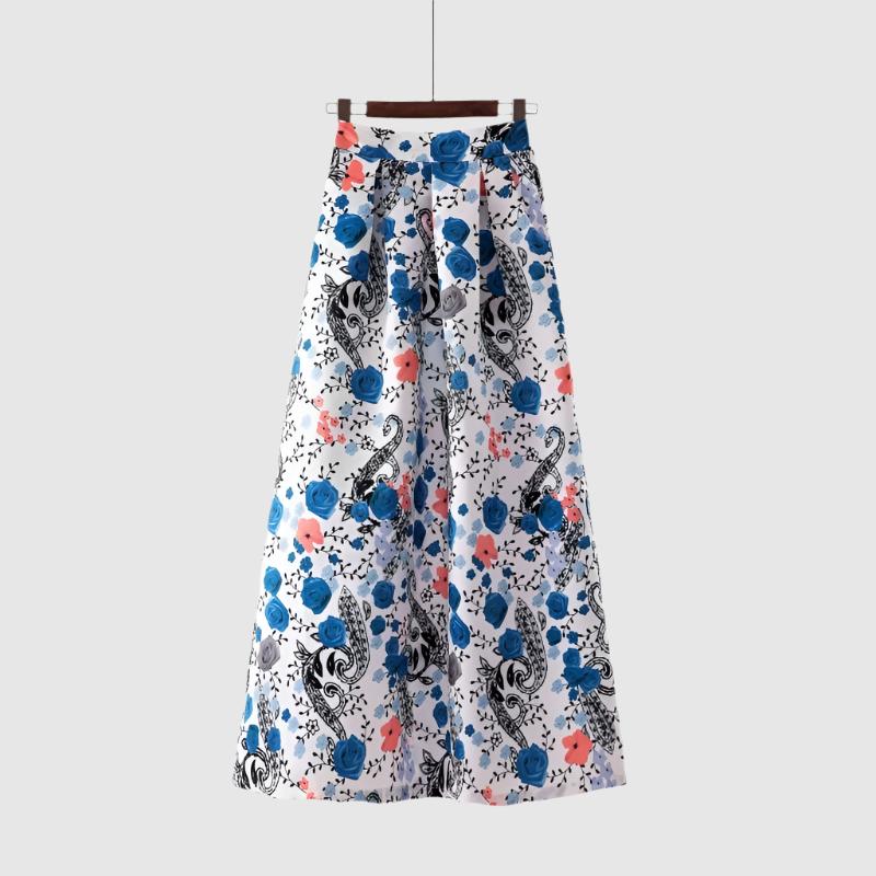 Women's Smooth Fabric Long A-line Skirt - ChoreGirl