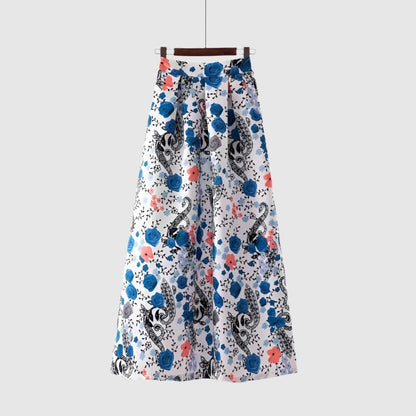 Women's Smooth Fabric Long A-line Skirt - ChoreGirl