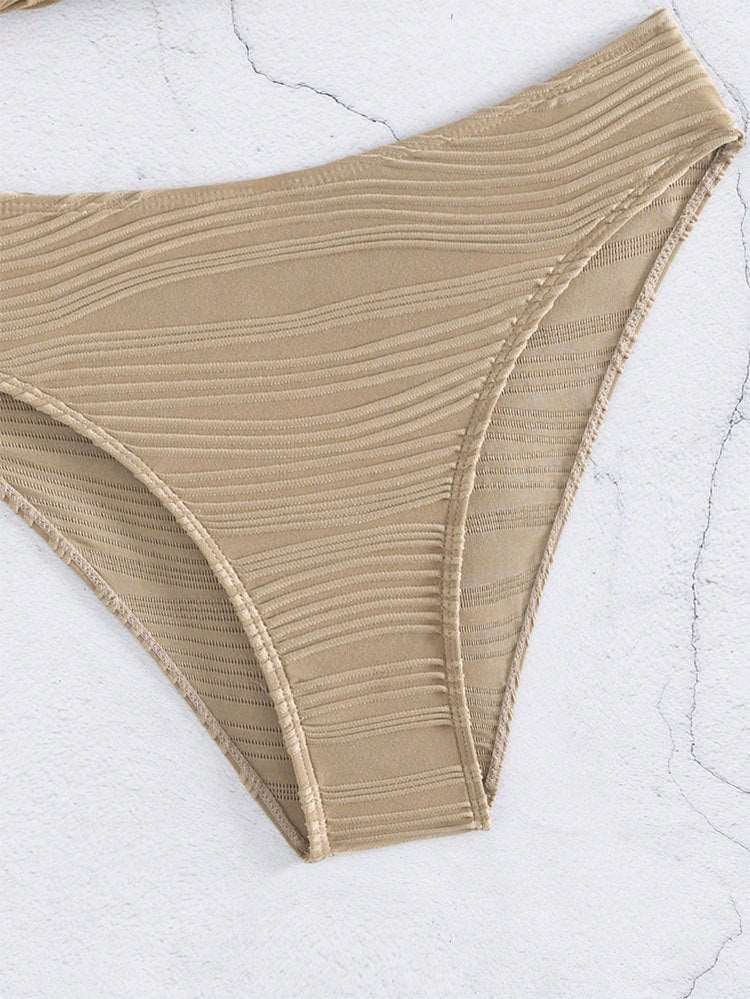 Women's Solid Color Two-piece Bikini Swimsuit - ChoreGirl