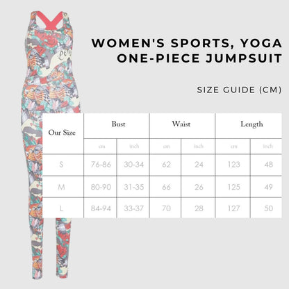 Women's Sports, Yoga One-piece Jumpsuit - ChoreGirl