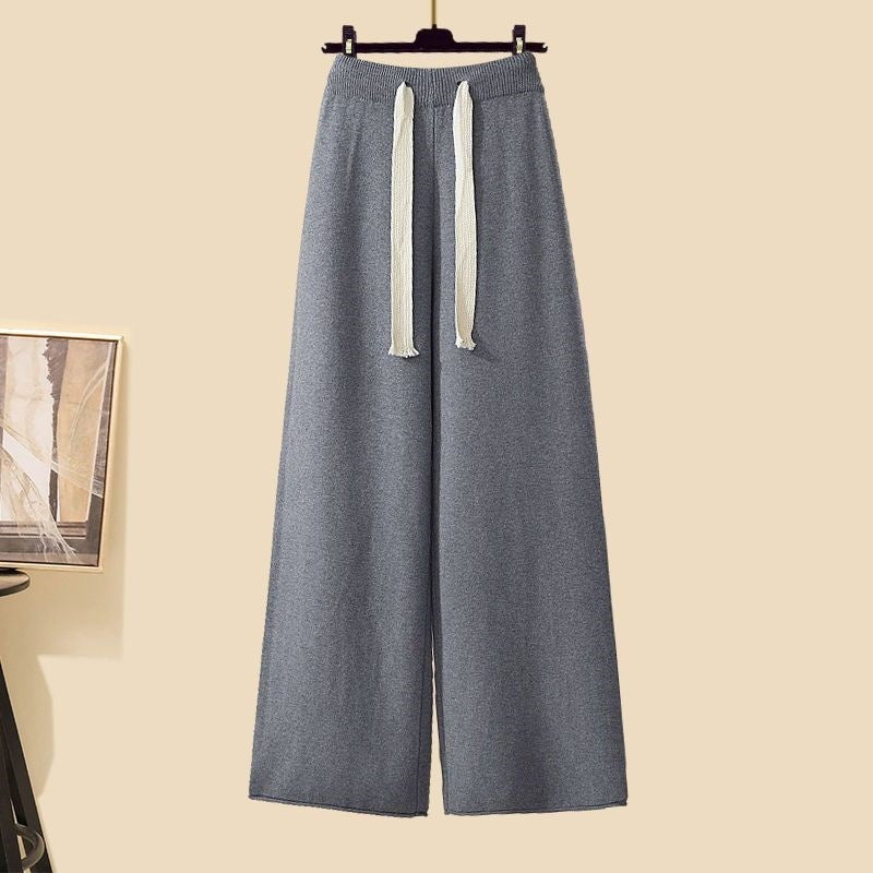 Women's Thick Turtleneck Sweater, Wide Leg Pants and Long Cardigan Outfit Set Pieces - ChoreGirl