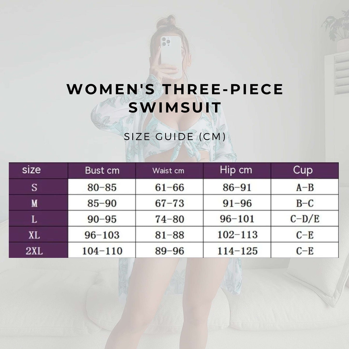 Women's Three-piece Swimsuit - ChoreGirl