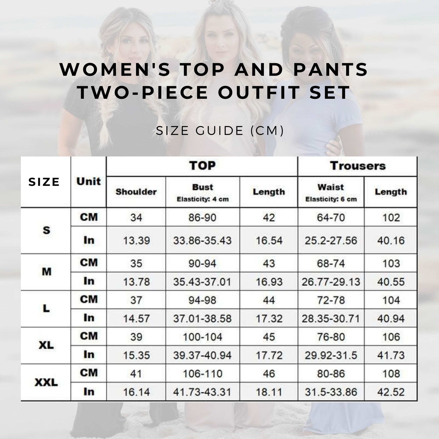 Women's Top and Pants Two-piece Outfit Set - ChoreGirl
