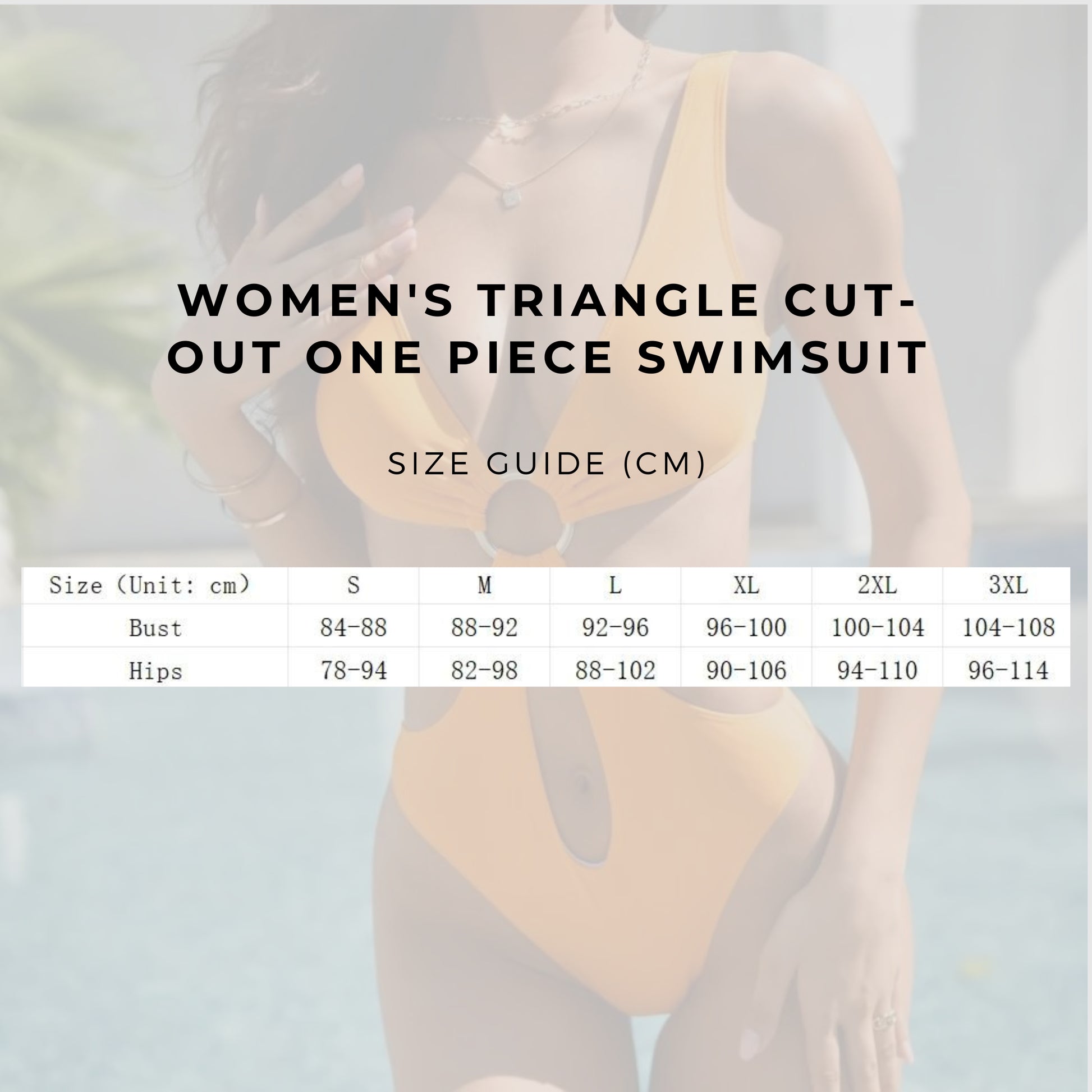 Women's Triangle Cut-Out One Piece Swimsuit - ChoreGirl