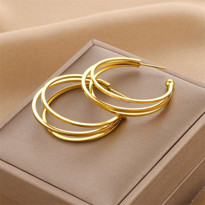 Women's Various Styles Titanium Steel Earrings - ChoreGirl
