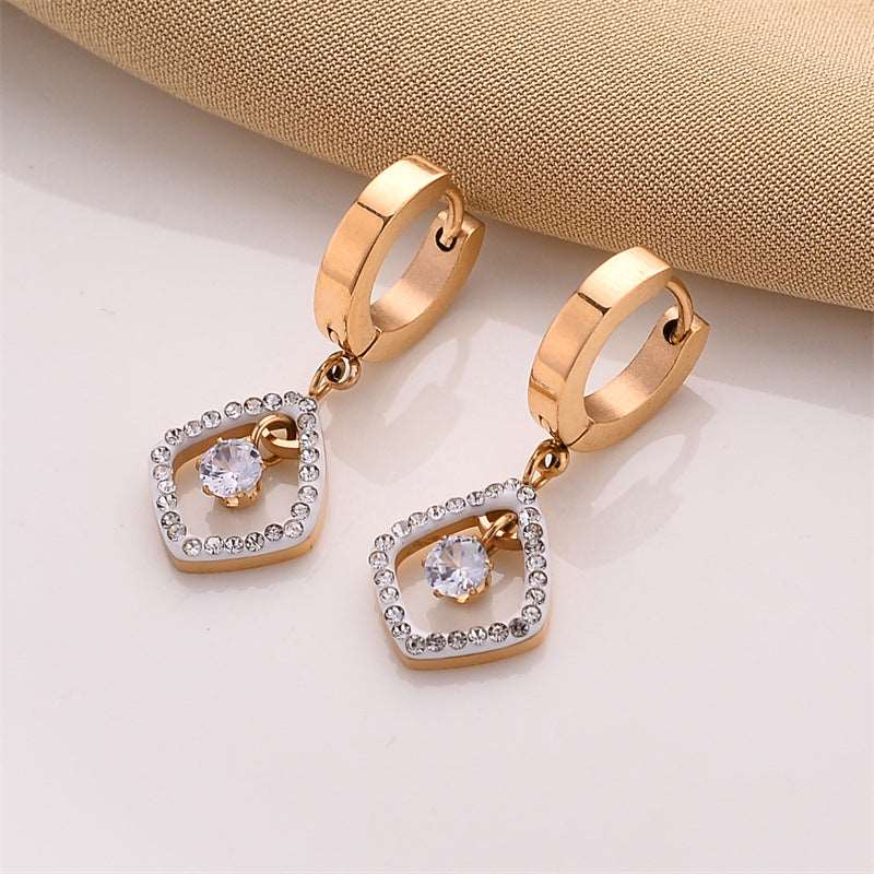 Women's Various Styles Titanium Steel Earrings - ChoreGirl