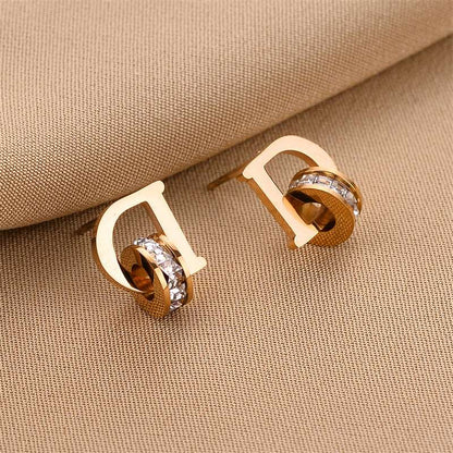 Women's Various Styles Titanium Steel Earrings - ChoreGirl