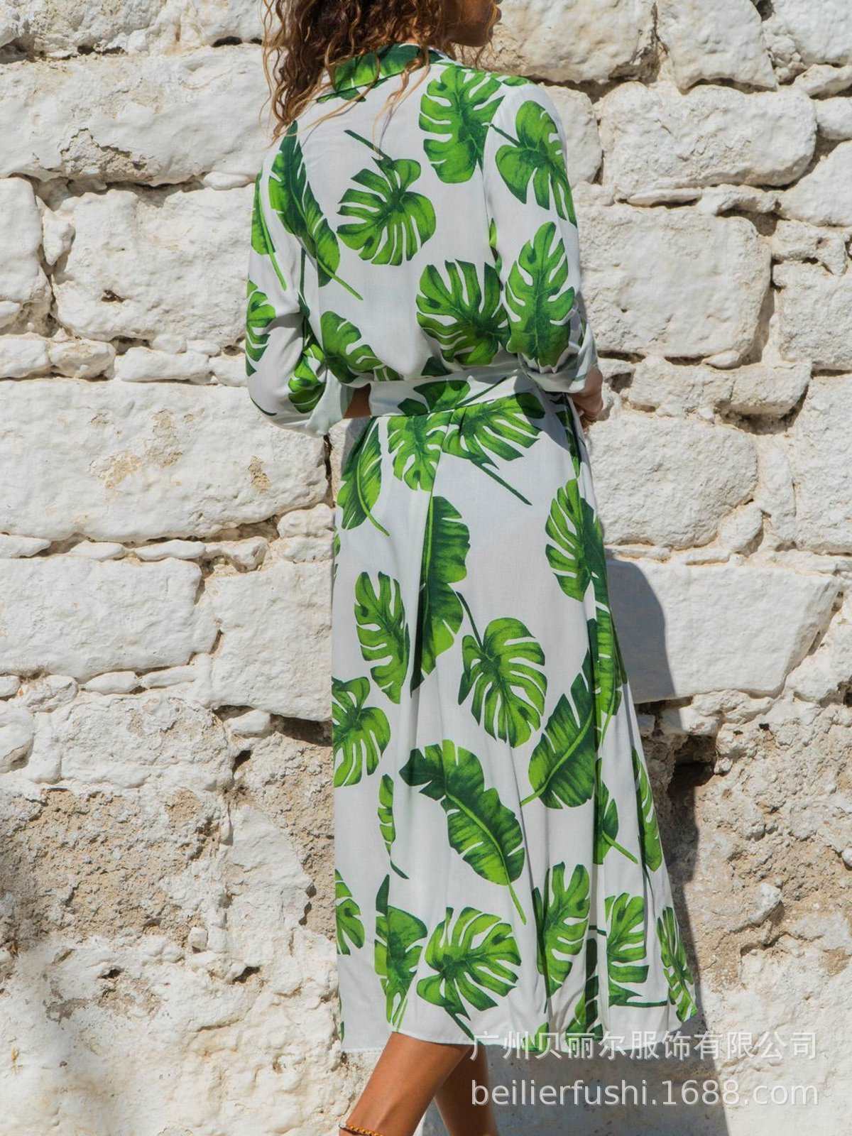 Women's Vintage Style Chiffon Shirt Dress - ChoreGirl