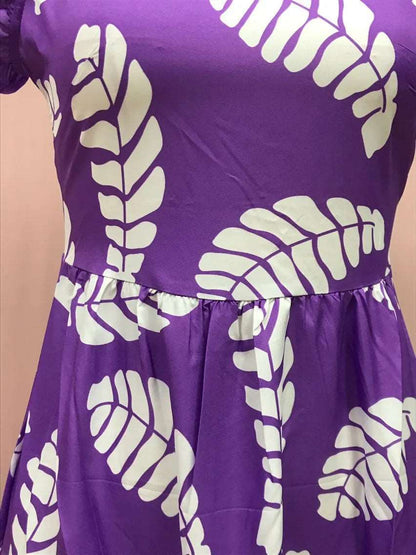 Women's Violet Sleeveless Waist Slimming Dress - ChoreGirl