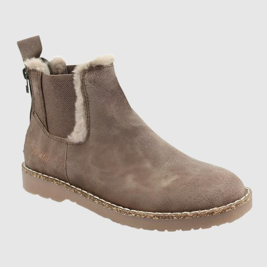 Women's Warm Suede Flat Boots - ChoreGirl